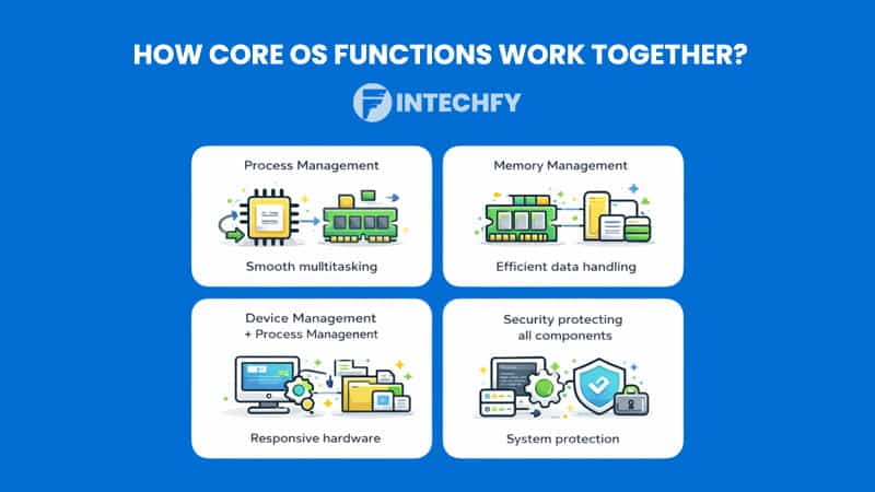 How Core OS Functions Work Together?