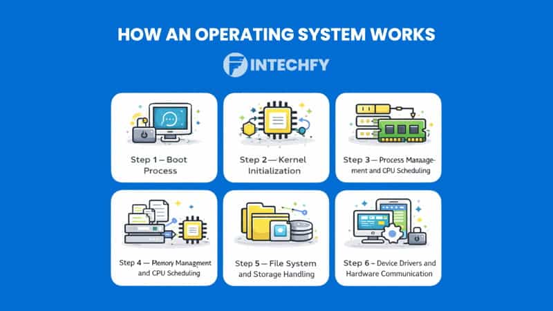 How an Operating System Works — Complete Step-by-Step Process