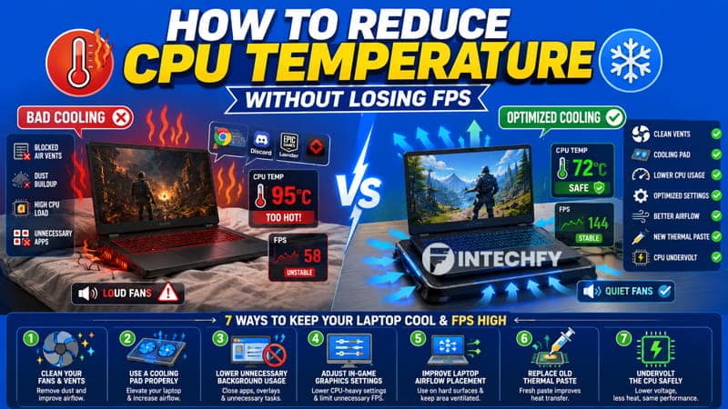 How to Reduce CPU Temperature While Gaming on a Laptop Without Losing FPS