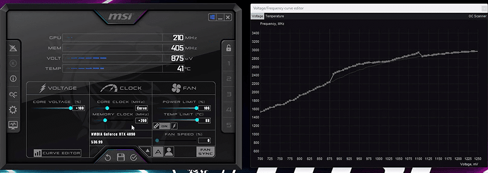 Custom Fan Curves MSI Afterburner