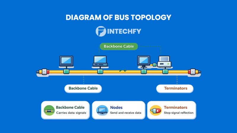 Diagram of Bus Topology Explained
