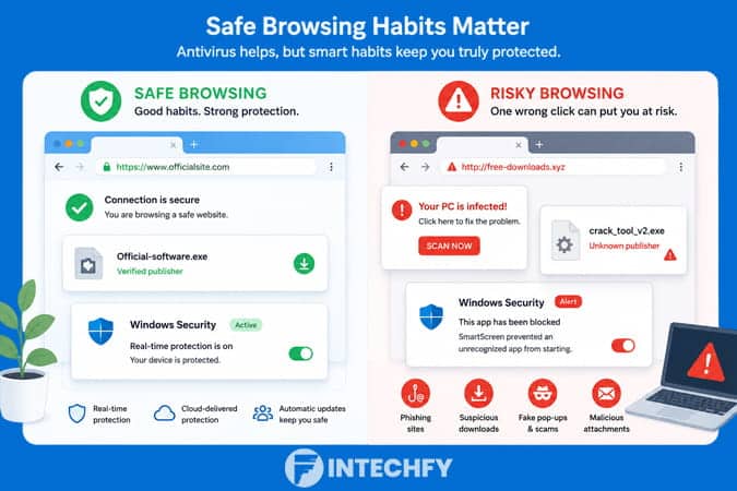 Why Microsoft Defender Works Best With Safe Browsing Habits