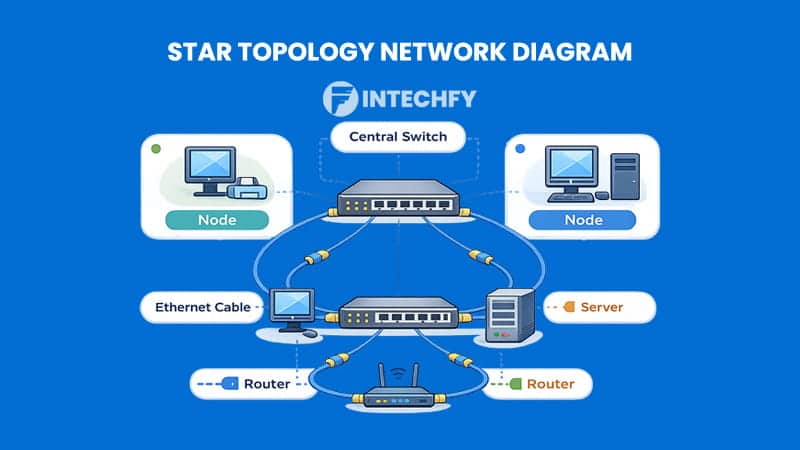 Star Topology Network Diagram Explained