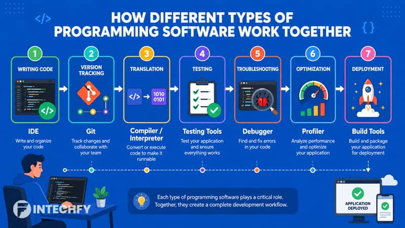 How Different Types of Programming Software Work Together