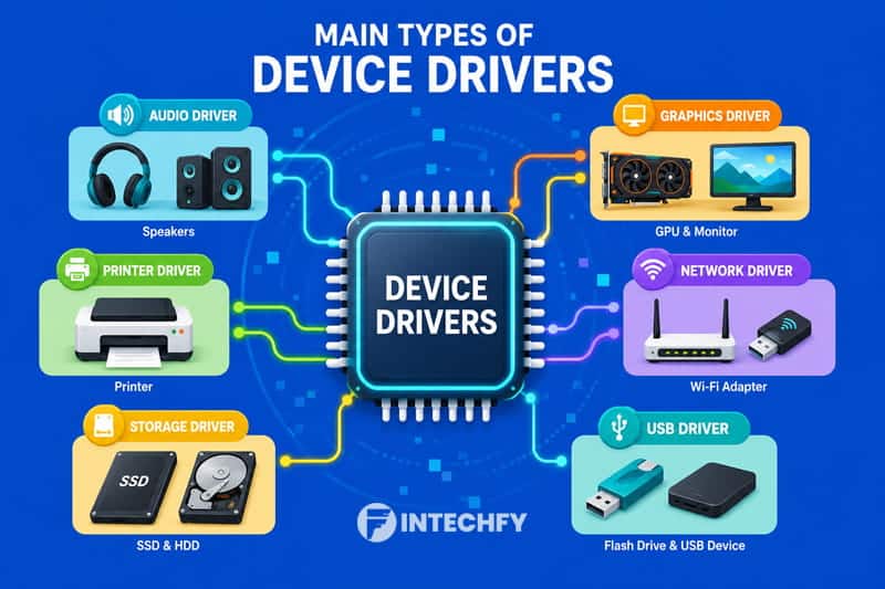 Main Types of Device Drivers