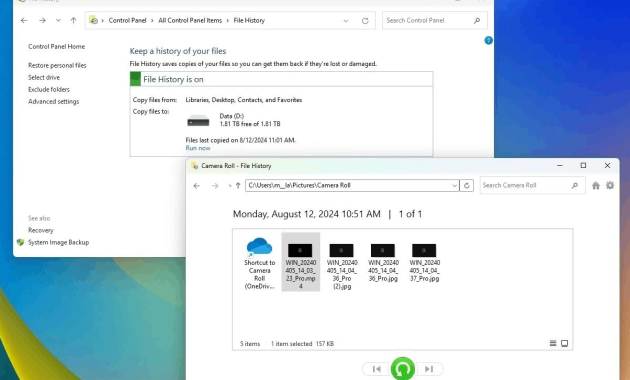 How to Recover Deleted Files in Windows 11 Recover Files Using File History