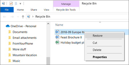 How to Recover Deleted Files in Windows 11 Recover Files from OneDrive Backup