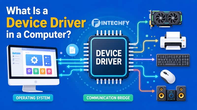 What Is a Device Driver in a Computer? Functions, Types, How It Works, and Examples