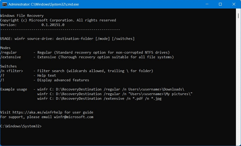 Free File Recovery Software for Windows 11
