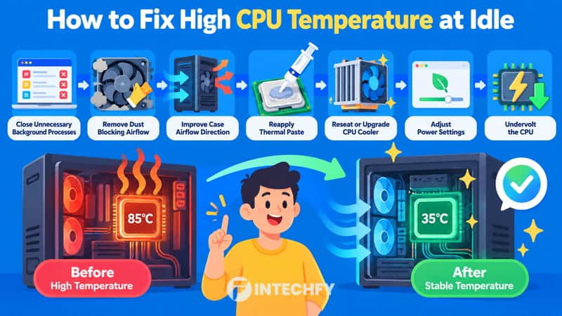 How to Fix High CPU Temperature at Idle