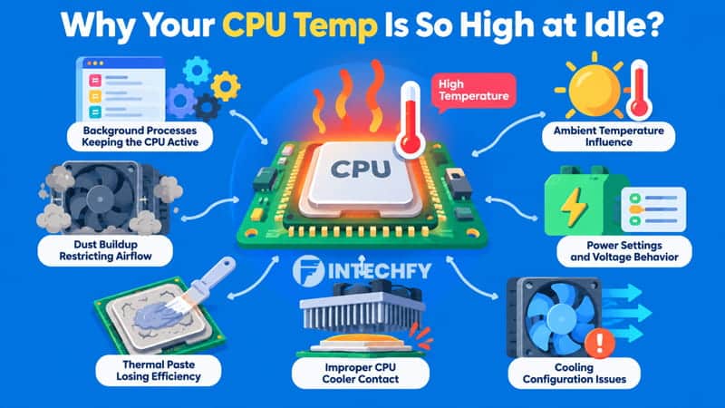 Why Your CPU Temp Is So High at Idle